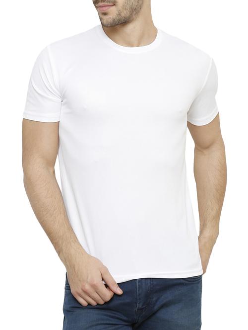 white polyester tshirt - 15261395 - Standard Image - 1