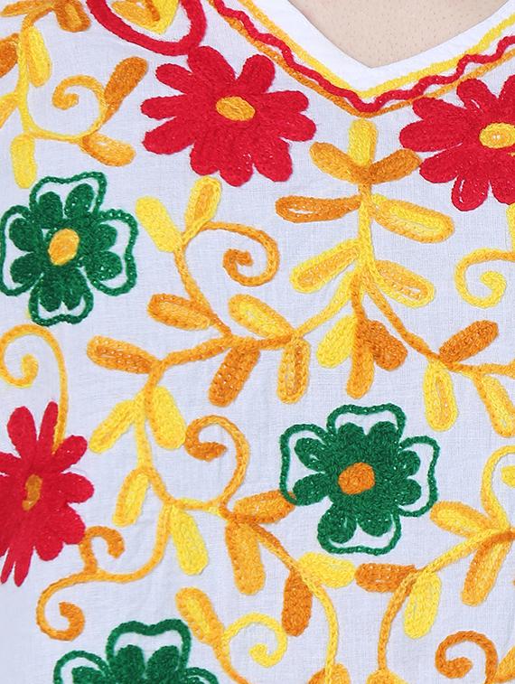 embroidered v neck tunic - 15265658 - Zoom Image - 4