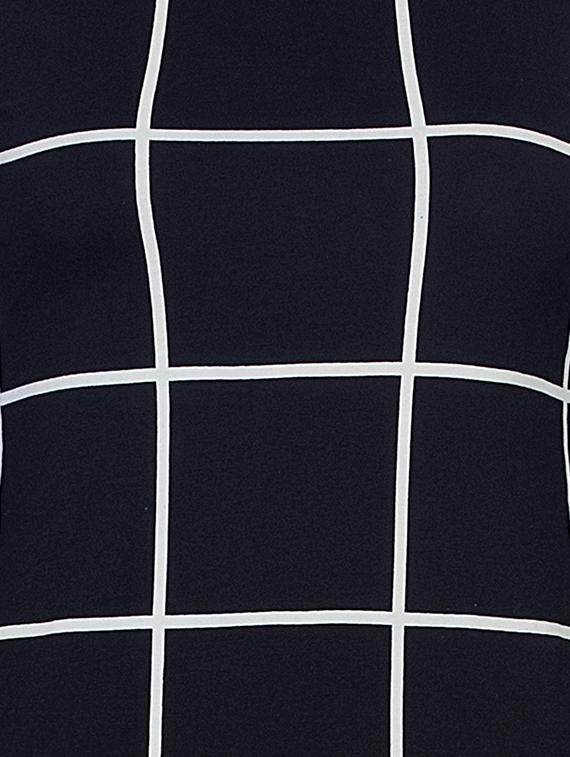 round neck checkered tee - 15268125 - Zoom Image - 4