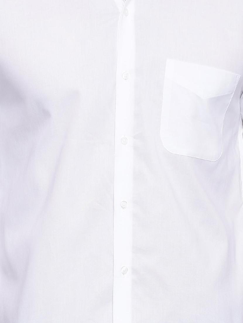 white cotton casual shirt - 15268999 - Zoom Image - 4