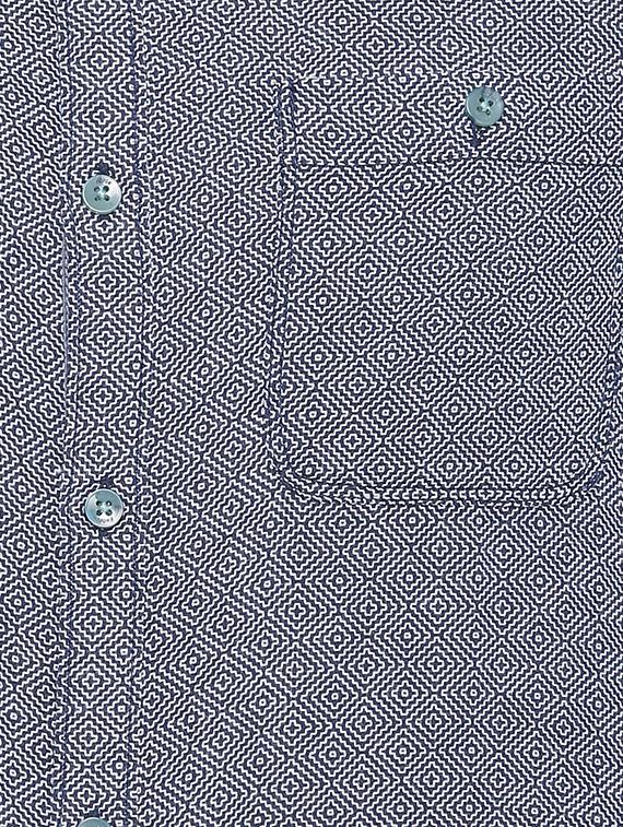 blue cotton casual shirt - 15269023 - Zoom Image - 4