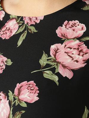 cold shoulder floral plus top - 15270202 - Standard Image - 4