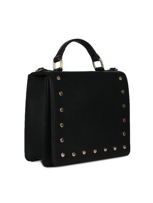 black leatherette (pu) regular sling bag - 15270244 - Standard Image - 4