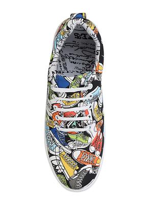 multi colored Canvas lace up sneaker - 15272166 - Standard Image - 4