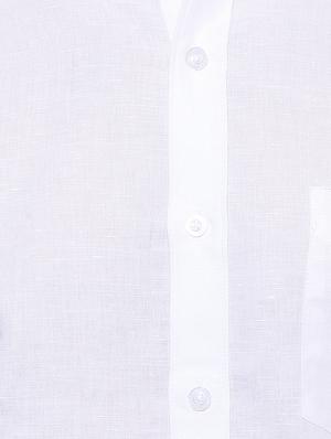 white linen formal shirt - 15272352 - Standard Image - 4