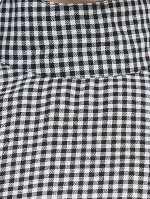 black checkered cotton top - 15272954 - Standard Image - 4