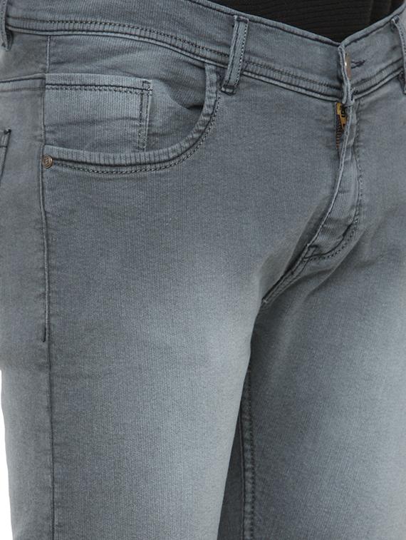 grey denim washed jeans - 15273161 - Zoom Image - 4
