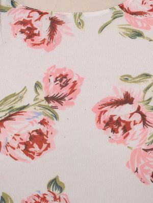 floral sleeveless asymmetric dress - 15273735 - Standard Image - 4