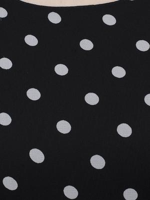 polka dotted asymmetric dress - 15273745 - Standard Image - 4