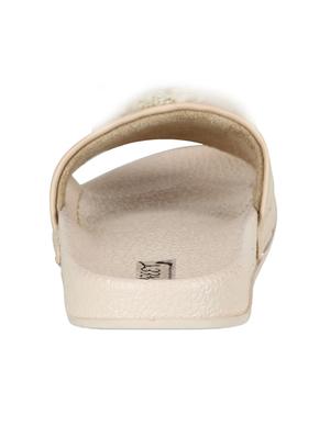 beige slides flip flops - 15273871 - Standard Image - 4