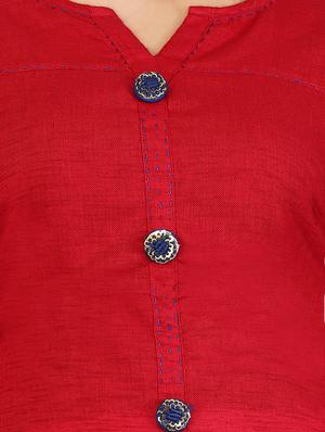 solid straight kurta - 15274171 - Standard Image - 4