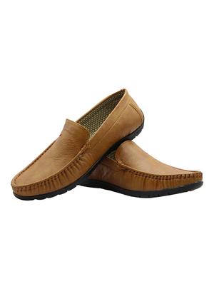 brown leatherette slip on loafer - 15276434 - Standard Image - 4
