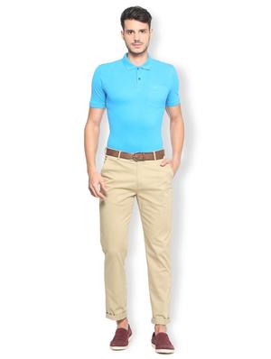 aqua blue cotton pocket t-shirt - 15277160 - Standard Image - 4