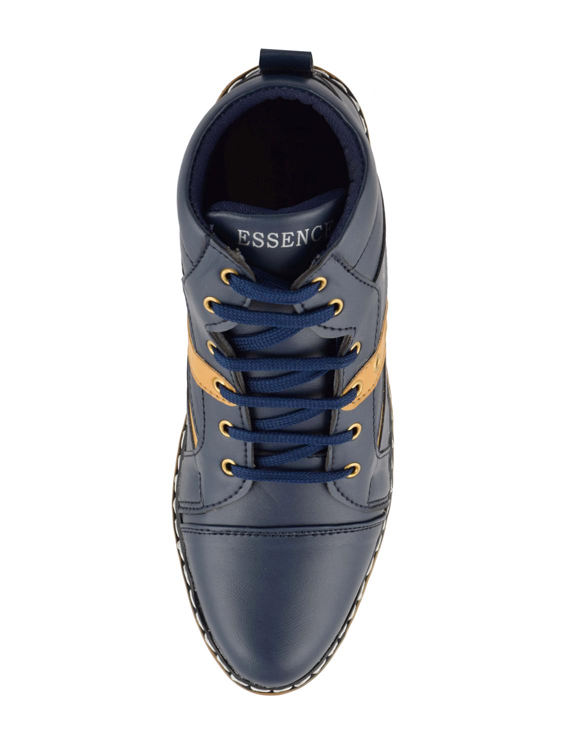 blue leatherette low ankle boots - 15277910 - Zoom Image - 4
