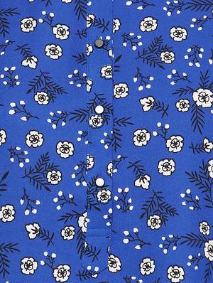 mandarin collar floral top - 15278499 - Standard Image - 4