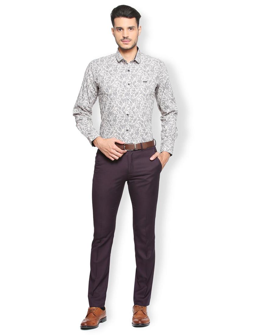 grey cotton casual shirt - 15278712 - Zoom Image - 4