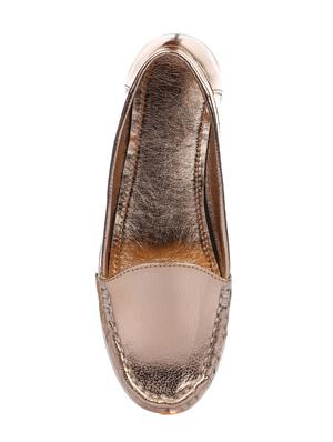 pink faux leather slip on loafers - 15280422 - Standard Image - 4