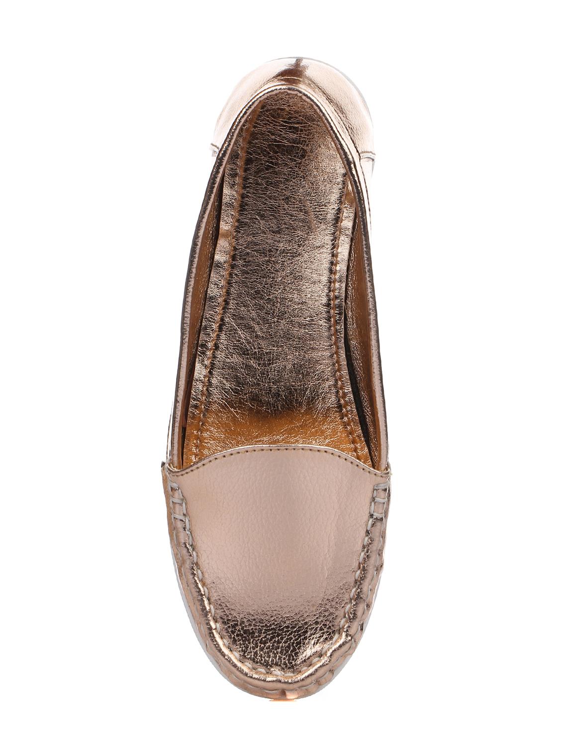 pink faux leather slip on loafers - 15280422 - Zoom Image - 4