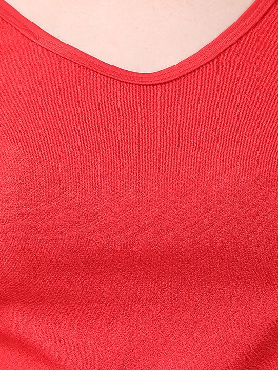 cut out sleeved pom pom detail top - 15282220 - Zoom Image - 4