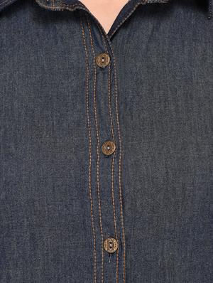 long sleeved denim shirt - 15282371 - Standard Image - 4
