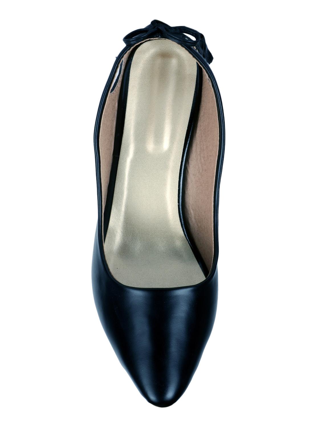 black pu slip on pumps - 15282701 - Zoom Image - 4