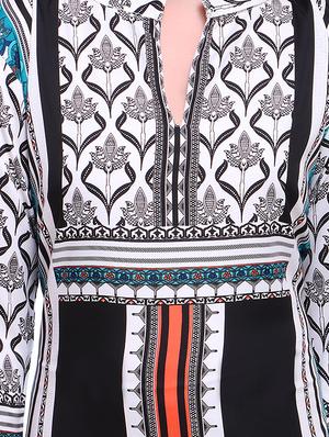White crepe straight kurta - 15283442 - Standard Image - 4
