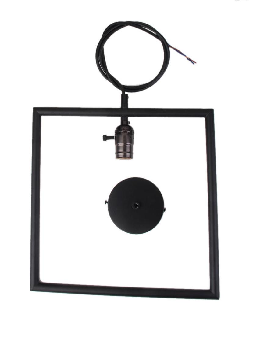 Vintage Edison lamp Rope hangingpendant , E27 Holder, Decorative, Urban Retro style Square Shape - 15283662 - Zoom Image - 4