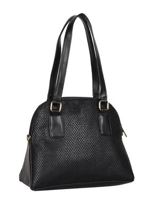 black leatherette (pu) regular handbag - 15283901 - Standard Image - 4