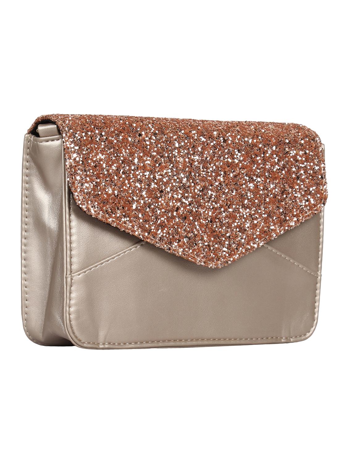 gold leatherette (pu) sling bag - 15283983 - Zoom Image - 4