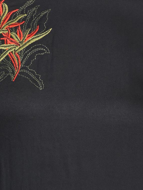 smocked sleeve embroidered top - 15286277 - Zoom Image - 4