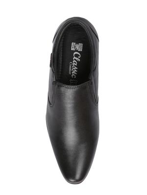 red chief black formal slip on shoes - 15286485 - Standard Image - 4