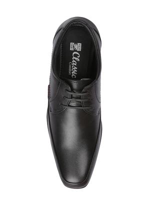 red chief black formal derby shoes - 15286489 - Standard Image - 4
