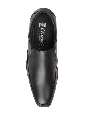 red chief black formal slip on shoes - 15286491 - Standard Image - 4