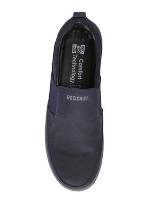 blue leather casual slip on - 15286512 - Standard Image - 4