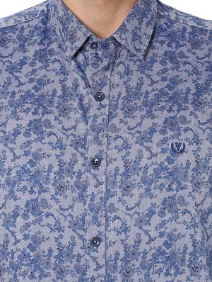 blue cotton casual shirt - 15289128 - Standard Image - 4