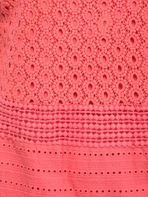 red cotton crochet top - 15290887 - Standard Image - 4