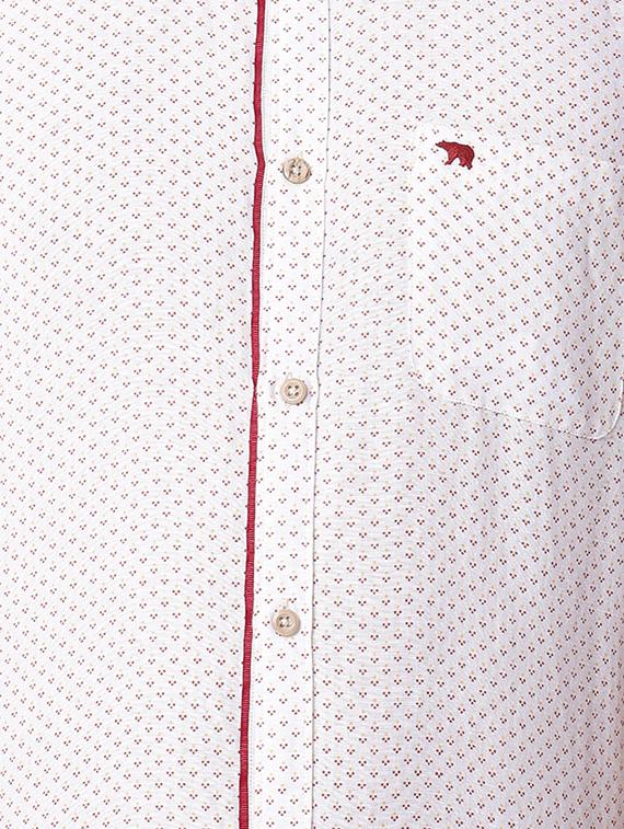 white linen casual shirt - 15292660 - Zoom Image - 4