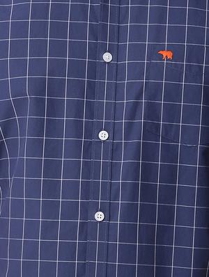 blue cotton casual shirt - 15292669 - Standard Image - 4