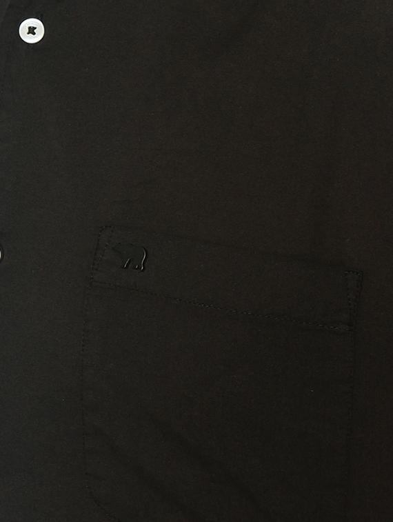 black cotton casual shirt - 15292671 - Zoom Image - 4