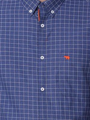 blue cotton casual shirt - 15292674 - Standard Image - 4