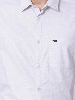 grey cotton casual shirt - 15292681 - Standard Image - 4