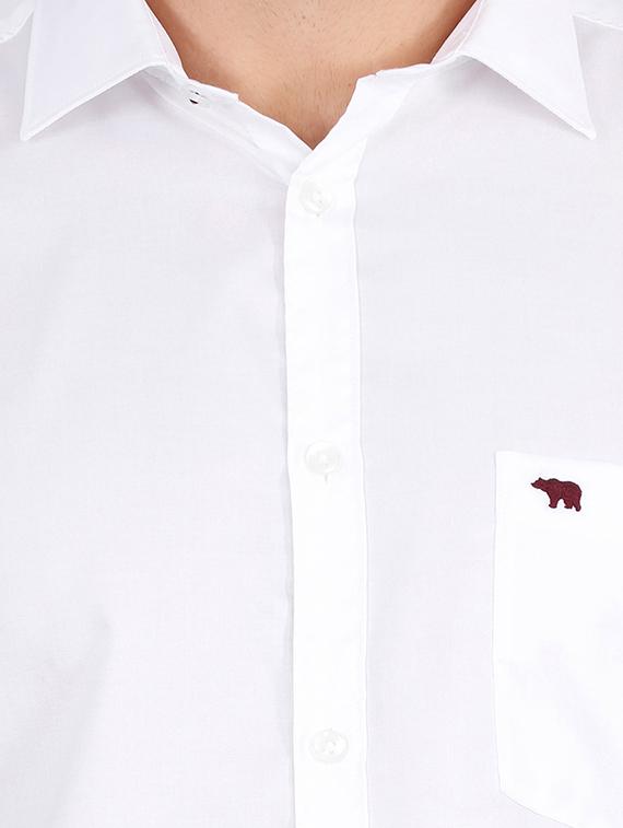 white cotton formal shirt - 15292723 - Zoom Image - 4