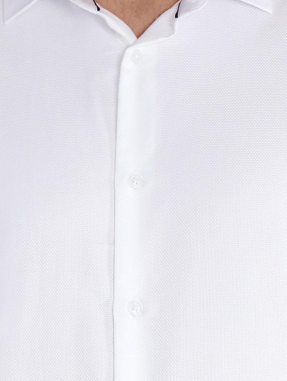 white cotton formal shirt - 15292734 - Zoom Image - 4