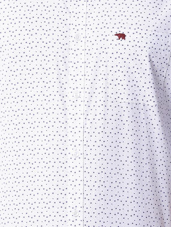 white cotton casual shirt - 15292765 - Zoom Image - 4