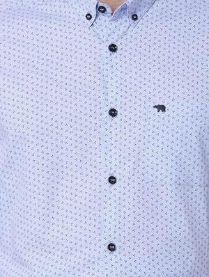 blue cotton casual shirt - 15292771 - Standard Image - 4