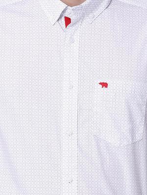 white cotton casual shirt - 15292799 - Standard Image - 4