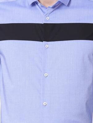 blue cotton casual shirt - 15292817 - Standard Image - 4