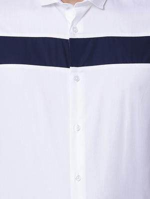 white cotton casual shirt - 15292821 - Standard Image - 4