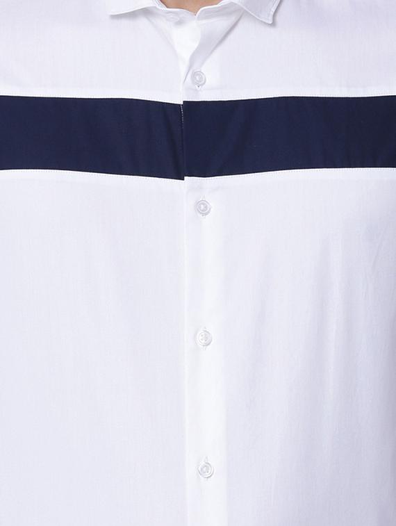 white cotton casual shirt - 15292821 - Zoom Image - 4