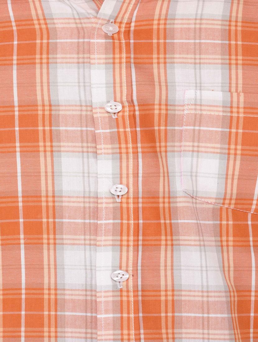 orange cotton casual shirt - 15293403 - Zoom Image - 4